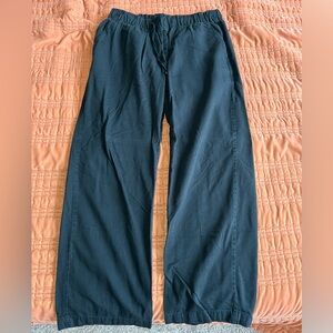 GAP Black Wide-Leg Drawstring Easy Pants